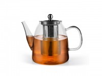 9551 FISSMAN Заварочный чайник 1200 мл со стальным фильтром (жаропрочное стекло)