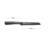 2488 FISSMAN Нож Хлебный SHINAI 13см с покрытием Graphite (3Cr14 сталь)