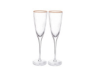 19077 FISSMAN Набор бокалов для шампанского 280мл / 2шт (стекло)