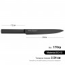 2432 FISSMAN Нож Гастрономический SHINTO 20см с покрытием Black non-stick coating (3Cr13 сталь)