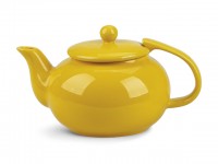 9516 FISSMAN Чайник заварочный 750мл с ситечком, цвет Желтый  (керамика)
