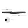 2441 FISSMAN Нож Гастрономический GOLFADA 20см с покрытием Graphite (3Cr13 сталь)