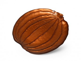 13978 FISSMAN Блюдо Pumpkin 31,5х31,5х3 см, цвет оранжевый (стекло)