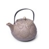 9393 FISSMAN Заварочный чайник 1100 мл с ситечком, СЕРЫЙ ПЕСОЧНЫЙ (керамика)