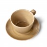 6330 FISSMAN Чашка с блюдцем 260мл Hygge, цвет Бежевый (керамика)