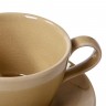 6330 FISSMAN Чашка с блюдцем 260мл Hygge, цвет Бежевый (керамика)