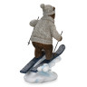 0222 FISSMAN Статуэтка "Медведь на лыжах" 15,5х13х24см (полирезин)