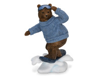 0224 FISSMAN Статуэтка "Медведь на сноуборде" 13х10,5х20см (полирезин)