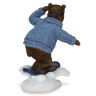 0224 FISSMAN Статуэтка "Медведь на сноуборде" 13х10,5х20см (полирезин)