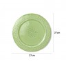 6342 FISSMAN Тарелка 27х27х2,3см, цвет Зеленый (керамика)