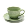 6348 FISSMAN Чашка с блюдцем 260мл Lykke, цвет Зеленый (керамика)