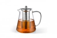 6480 FISSMAN Заварочный чайник 1300 мл со стальным фильтром (жаропрочное стекло)