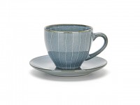 6265 FISSMAN Чайный набор JOLI из чашки 220мл и блюдца 14,2см (керамика)