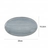 6268 FISSMAN Тарелка овальная JOLI 22,5х13,2см (керамика)