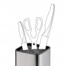 2868 FISSMAN Подставка для хранения кухонных ножей 9,5x9,5x22,5 см (нержавеющая сталь)
