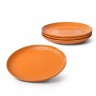 6280 FISSMAN Набор MOTIF из 16 пр. (4 кружки 440мл, 4 тарелки 20,8см, 4 тарелки 27,8см, 4 пиалы 15,2х7см / 660мл) цвет Оранжевый (керамика)
