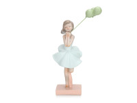 0273 FISSMAN Статуэтка "Девочка с воздушным шариком" 8х7х24см ( полирезин)