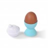 8713 FISSMAN Подставка для яйца с солонкой 5см (керамика, силикон)