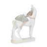 0284 FISSMAN Статуэтка "Девушка верхом на лошади " 20х9х25см ( полирезин)