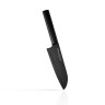 2431 FISSMAN Нож Сантоку SHINTO 18см с покрытием Black non-stick coating (3Cr13 сталь)