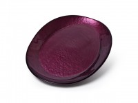 3817 FISSMAN Блюдо овальное GRANADA 33*24,5см, цвет пурпурный (стекло)